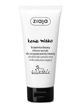 ziaja kozie mleko krzemionkowy micro-scrub do oczyszczania twarzy drobnokrystaliczny mikrozłuszczający